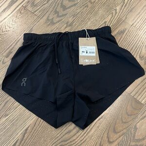 On Running Black Race Shorts Size XS NWT